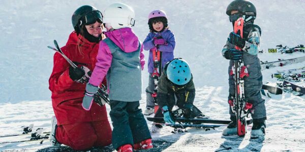 wanaka skiing in new zealand cardrona ski field family kids