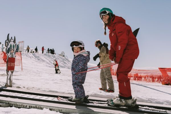 wanaka skiing in new zealand cardrona ski field family kids good age to start skiing